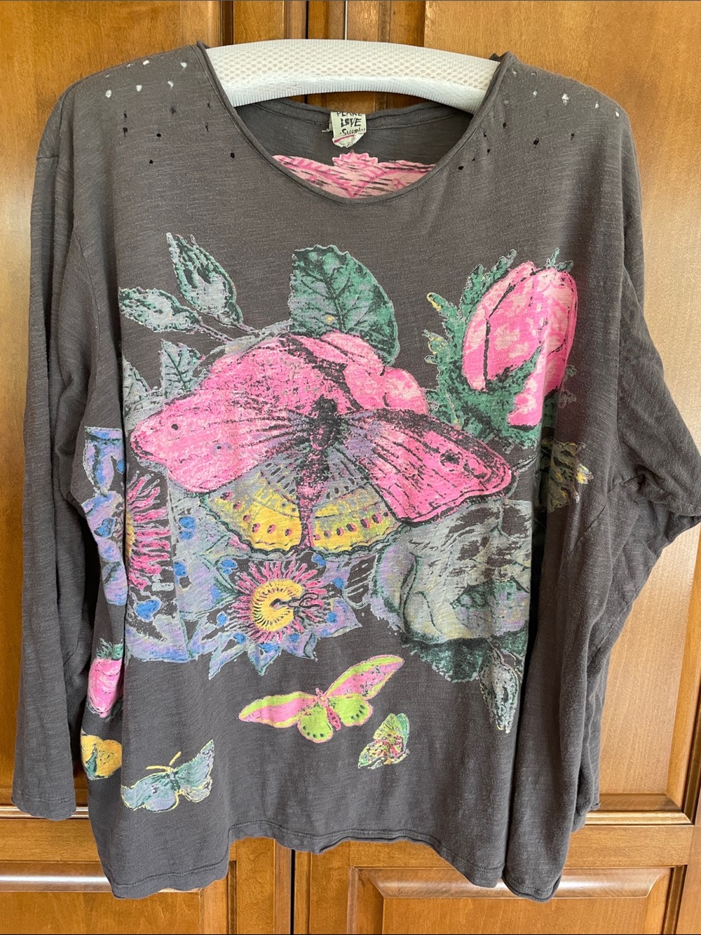 MAGNOLIA PEARL Classic Distressed Tee - Long Sleeve - Picture 2 of 12